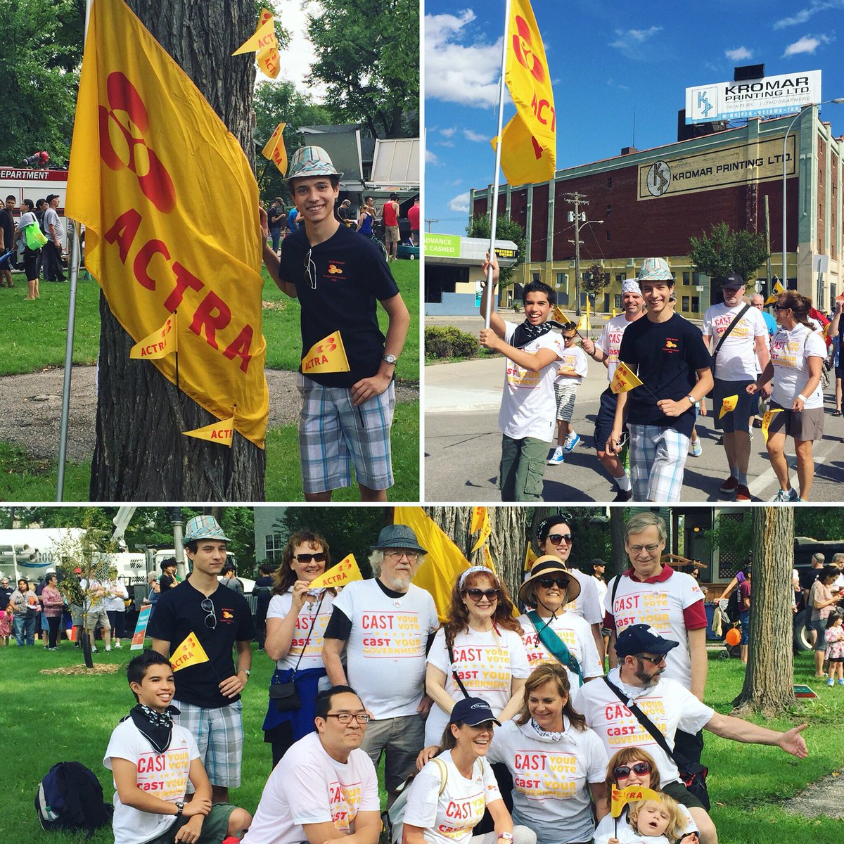 NazariyD's tweet photo. #ThrowbackThursday to the Labor Day March! Being an #ACTRA member means being a part of a union that takes its members under its wing providing benefits and protection; everyone is supported and encouraged to pursue their dreams! #actra75 #ACTRANational #ACTRAMB #FollowYourDreams https://t.co/tlq731W4hM