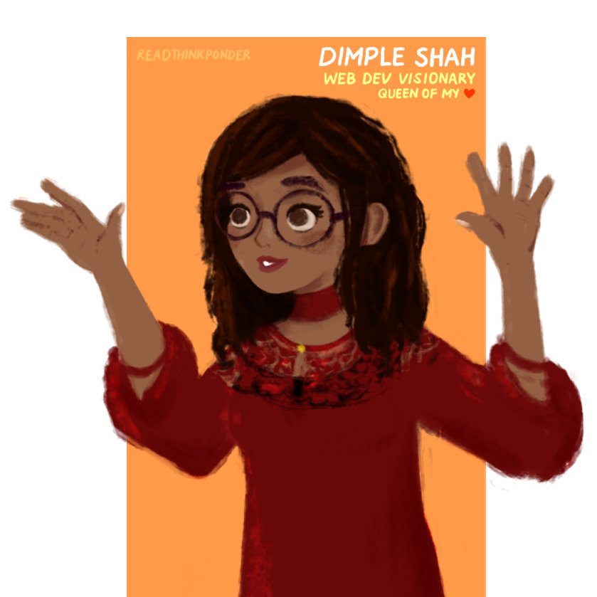 May 2017First fanart I ever did was of Dimple Shah from WHEN DIMPLE MET RISHI by Sandhya Menon! Loved this book at the time, imagined Dimple's eyes lighting up and getting expressive with her hands when she talked about her passions. 