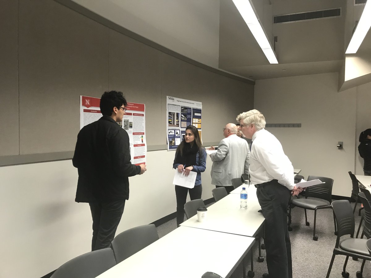 unl_cee's tweet photo. Please join us in congratulating to winners of our first Infrastructure Materials Deterioration Poster Competition: Shayan, Miras, Cristian, Flavia, Clayton and Arman! Thank you for all the efforts from students and all judges who took the time to talk to our students yesterday. https://t.co/ZyjuIQ9Mk4