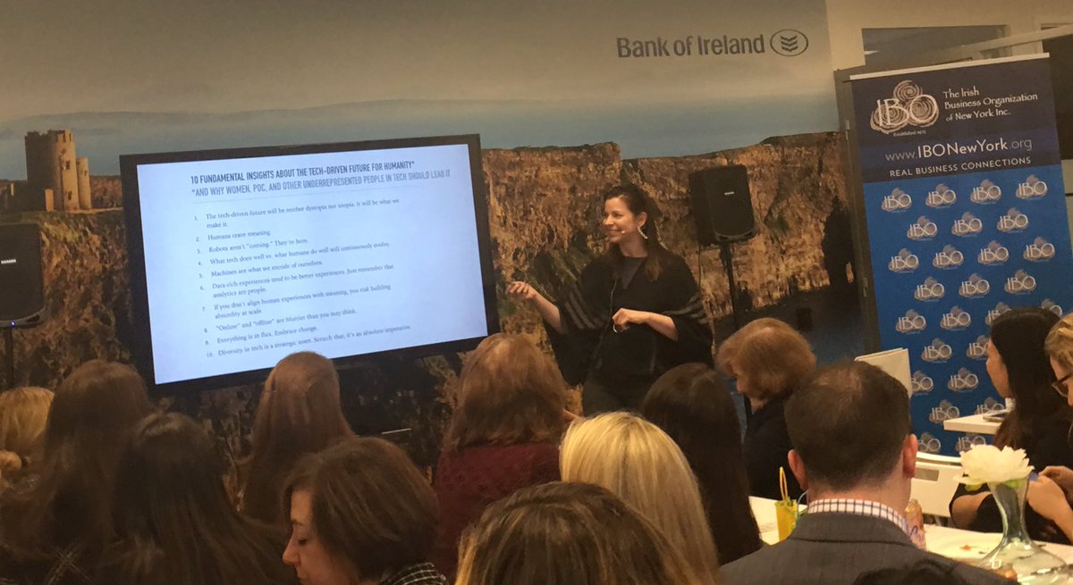 auntytem's tweet image. Heard it, saw it, and now will read all about it ☘️ thank you @kateo for your @IrishBusinessNY #masterclass #TechHumanist cc @RoseHorowitz31 #WomenToFollow