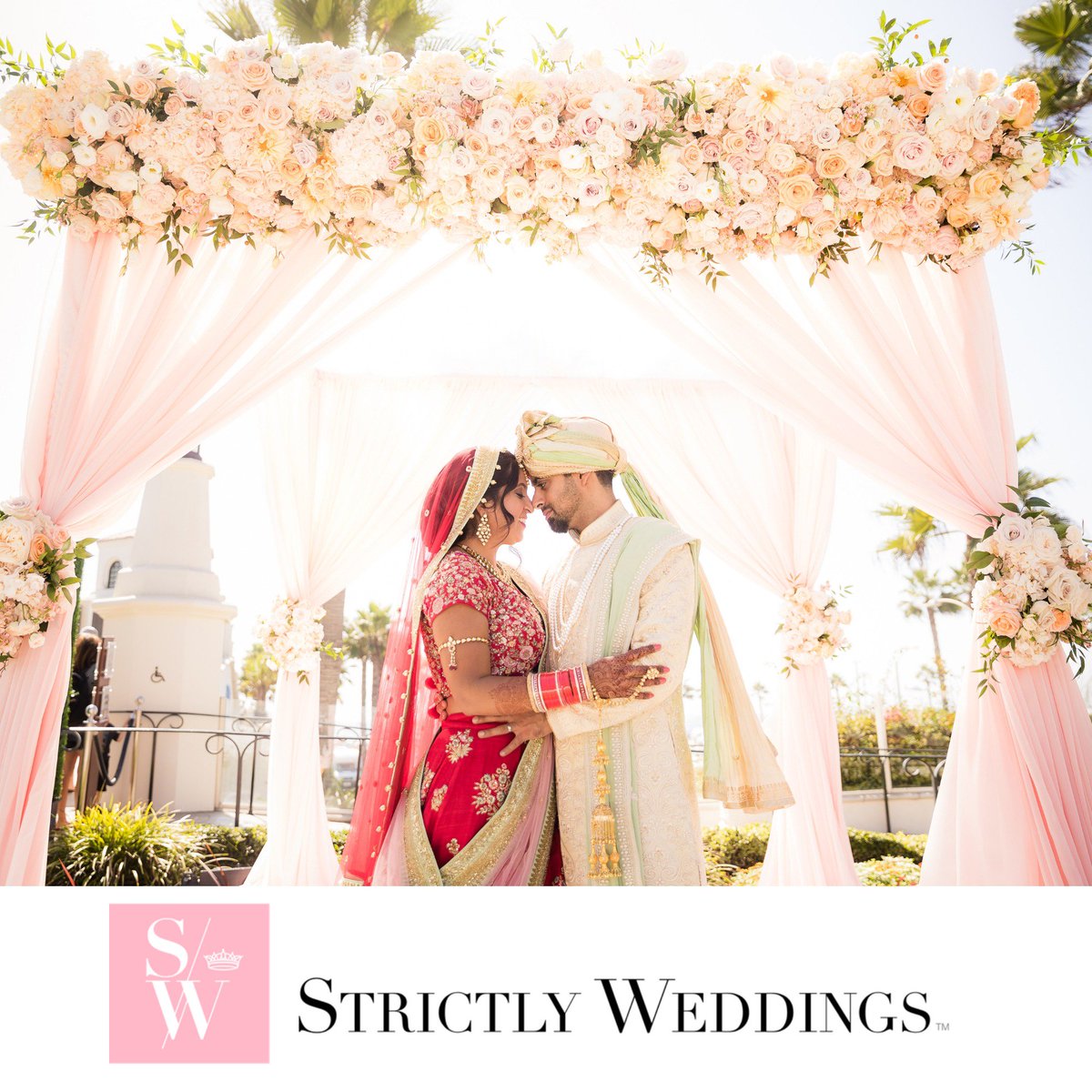 Bright, colorful and absolutely brimming with joy! Read all the beautiful details of this traditional, Indian wedding now featured on Strictly Weddings with #RaycePRclients <a href="/Flowersbycina/">Flowers by Cina</a> , <a href="/1SweetSalvage/">Sweet Salvage Rental</a> , and <a href="/Luxe_Linen/">Luxe Linen</a> bit.ly/lavish-traditi…