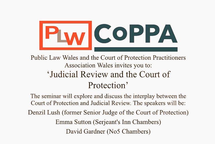 Joy_Davies_'s tweet photo. A very informative seminar discussing Judicial Review and COP matters this evening @WelshGovernment with Denzil Lush, @Law1DCG and @sutton_es. https://t.co/R4lur2CBKS