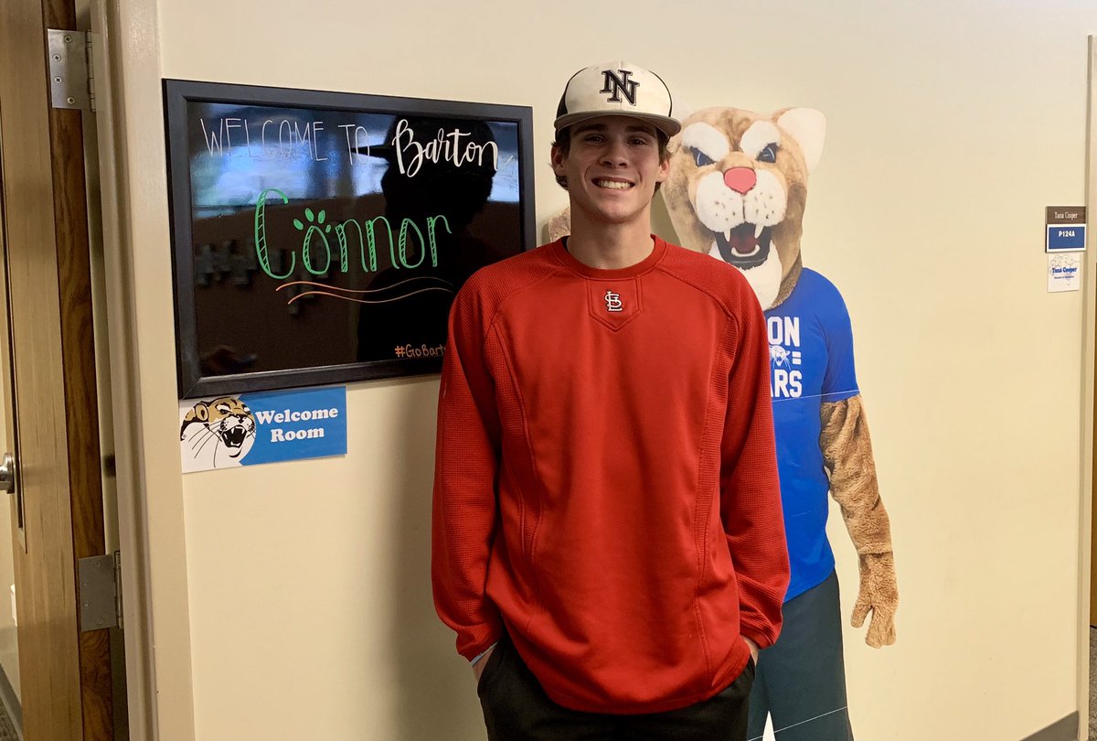Thanks for checking out <a href="/BartonCC/">Barton</a> today <a href="/TheConnor_Scott/">Connor Scott</a>! I hope we get to see this bright smile on campus next year! Good luck with the rest of your search and decision!! 🔷🔶⚾️🔷🔶 #GoBarton #ROLLCOUGS