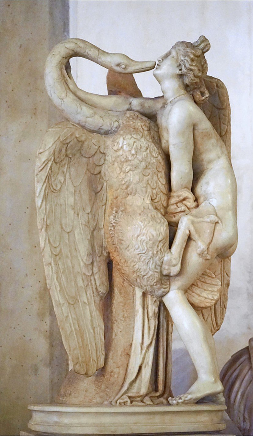 Livia en Roma on Twitter: "Esta versión difiere de las posteriores  helenísticas en las que se muestra la relación sexual entre Leda y el cisne  de manera obvia, como en esta escultura