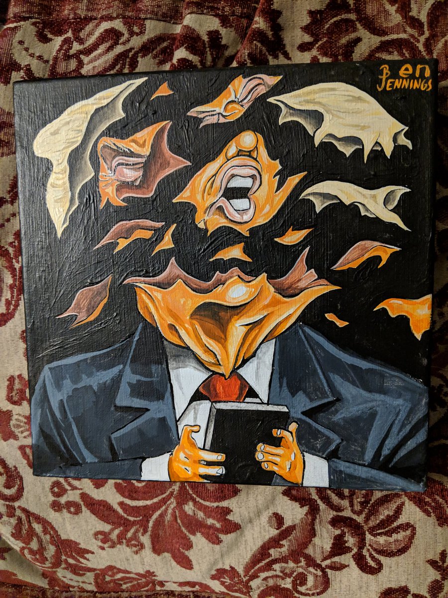 jondalladay's tweet photo. Having explained to my partner, I can now reveal that I won this rather stunning painting by @BJennings90 in the @Willow_Fdn #starsoncanvas auction. Happy to have contributed to such a great cause AND ended up with a unique artwork. https://t.co/SgL6asK9od