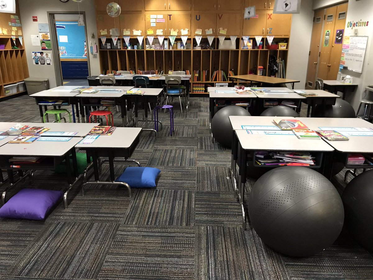 teambthompson's tweet photo. Going to have some excited 2nd graders in the morning! Thanks @DonorsChoose! 🤗 #alternativeseating #pillows #stabilityballs #cushions #stools #increasesengagement #gettingtheirwigglesoutwhilelearning #2ndgradersrock #wearewayne https://t.co/NYoV40xUxk