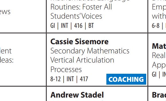 CassieHohne's tweet photo. Looking forward to presenting at #cmcnorth with my two favorite people.  #mathangels. #VisaliaUSDmath @LaurieDuerksen @BreannePhillips https://t.co/u8J3iIlEJm