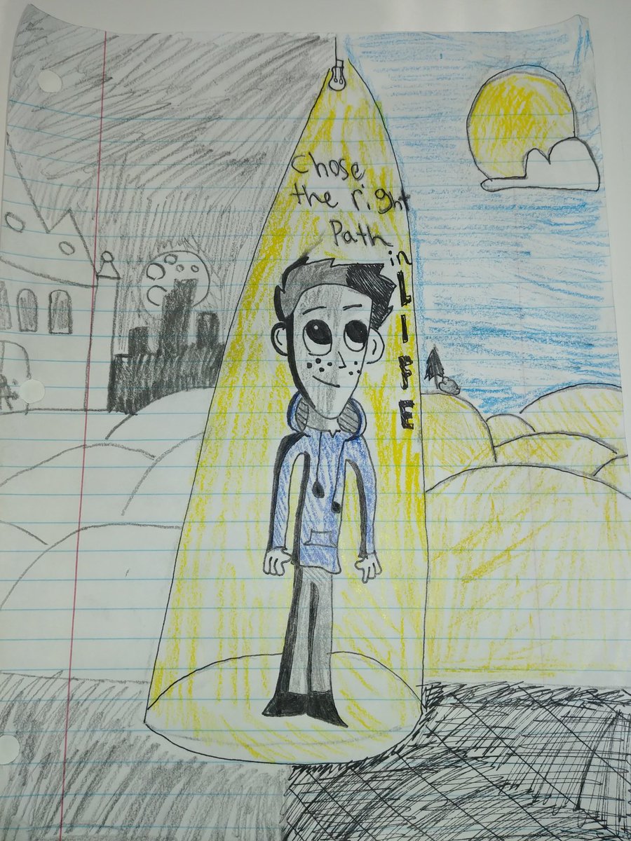 ChesserWRMS's tweet image. &quot;There is good and bad in the world and we must Choose The Right Path in Life&quot; - R. Collins, 5th Grader - 
 I choose the sunny side!
 #WRMSwolves #reynproud #TeamRainer #PositiveThoughts