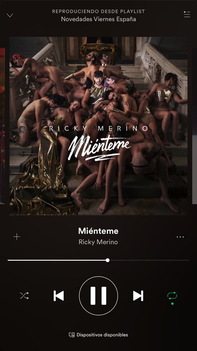RickyMerinoNews's tweet photo. ℹ️| “Miénteme” ha entrado en la lista ‘Novedades Viernes España’ de Spotify y tiene más de 56K reproducciones https://t.co/0tIaCDV32m