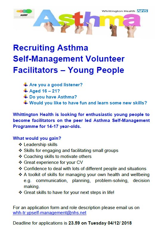 Self Management Programmes Whittington Health tweet media