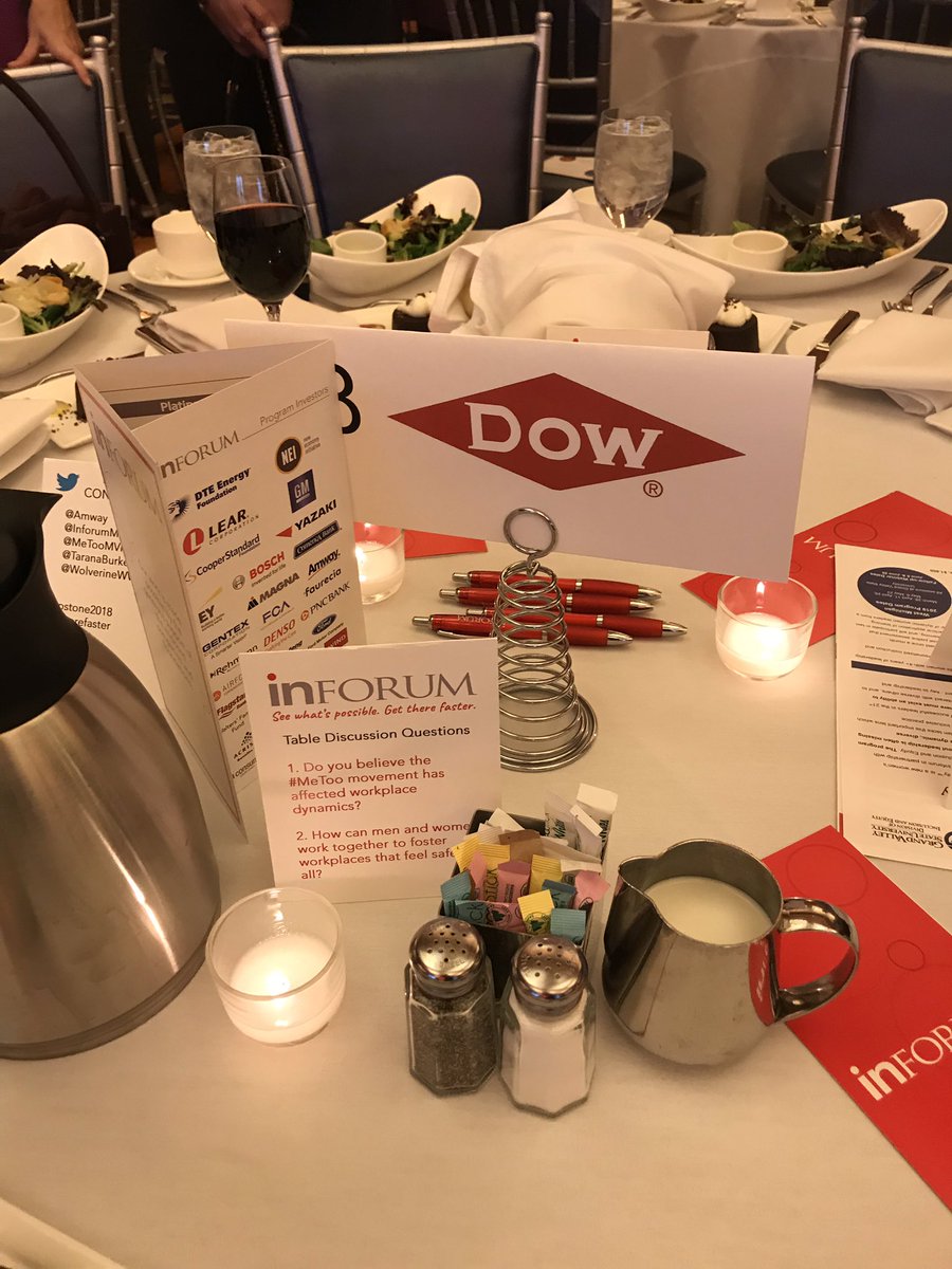 mams33's tweet photo. So honored to be attending this amazing evening with @TaranaBurke, the founder of the #MeToo movement! #inforumMI #Capstone2018 https://t.co/TtRC4rO9kx