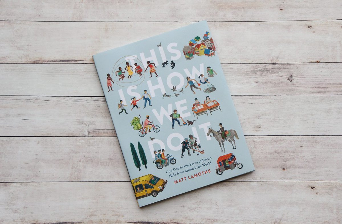 KReedECE's tweet photo. @janelance2nd A4. The book "This Is How We Do It" by Matt Lamothe is a wonderful book! It serves as a window as you learn about the lives of 7 kids from all around the world. It talks about what they eat and wear, how they get to school, how they play, and more. #MUPreserviceTeachers https://t.co/ICZNGg7QVM