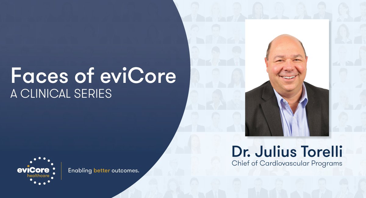 evicorehc's tweet photo. Dr. Torelli's story of how he came to eviCore and what made him want to switch from clinical medicine is informative on the value of the #priorauthorization process https://t.co/Wj6tVbNU4q https://t.co/ZF3npUj0Xg