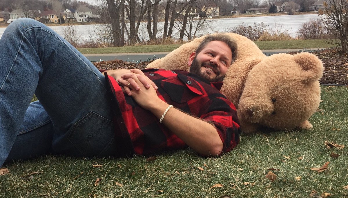 WCCOShaffer's tweet photo. There is a reason I’ve looked so “Grizzly” this month.  It’s to raise awareness for #Movember  Tomorrow is my last day with the fuzz face on tv.  And if you remember this tv show...I love you! https://t.co/gOLdWudjcL