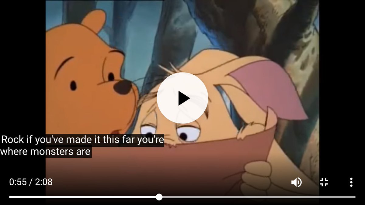 TechHoleChris's tweet photo. Origins of @Stranger_Things from Winnie the Pooh? Was watching with my daughter and heard, "the upside down rock if you've made it this far you're where the monsters are" #mindblown #StrangerThings #winniethepooh https://t.co/4dAS8xST2d