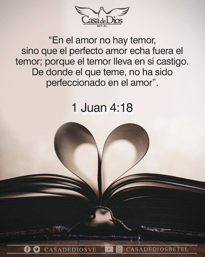 Casa de Dios VE on Twitter: "1 Juan 4:18 #versiculodeldia #versiculo #