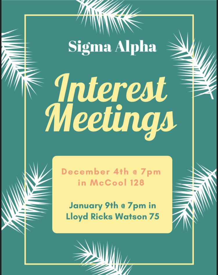 We will have an interest meeting next week and one when we come back in the spring! We hope to see y’all there ✨