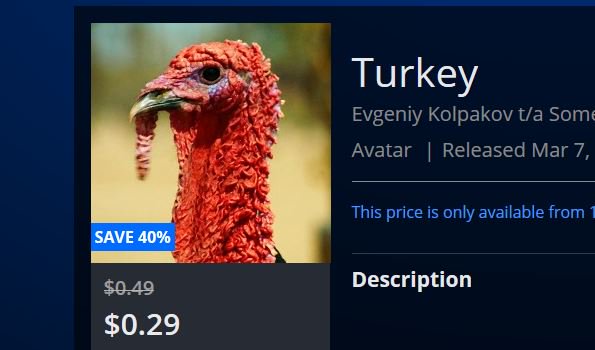 Cheap Ass Gamer on X: Turkey Avatar (PS4) $0.29 via PSN. https