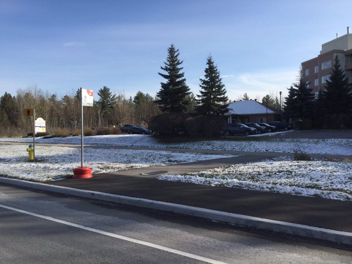 mdrejhon's tweet photo. @ABureauWard3 @hsr @FixTheHSR Ottawa always had big bus stop signs since 1980. 

Every stop. City wide. Even Suburbs. Even Rural. Route numbers always included. Bus stop signs are as big as road signs. Much more AODA compliant! 2/2 https://t.co/Tu8fFnpC8M