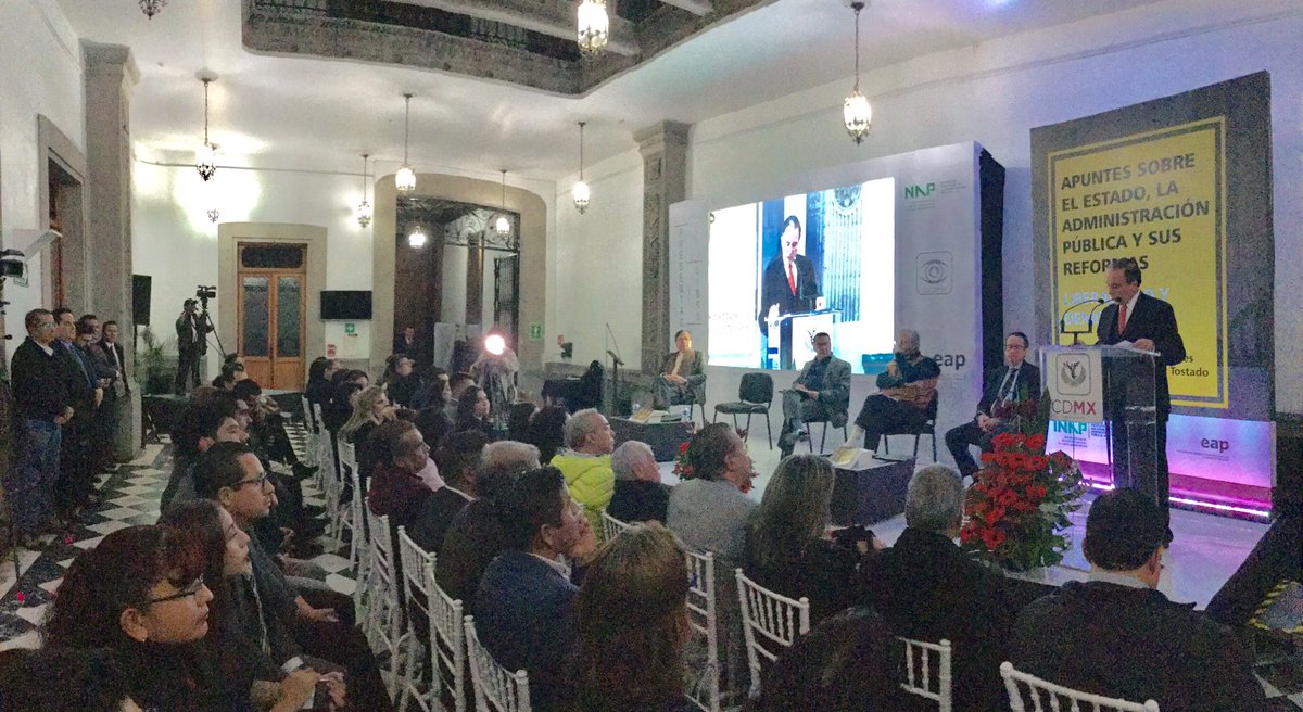 Felicito a Luis Miguel Martínez Anzures y Ricardo Campos Alvarez Tostado, autores de “Apuntes sobre el Estado, la Administración Pública y sus Reformas”, presentado en la @EAP_CDMX, con el honor de haberlo prologado. Y comentarios de Carlos Reta Martínez <a href="/cretamar/">Carlos Reta Martínez</a>, pdte <a href="/inap_mx/">INAP México</a>.