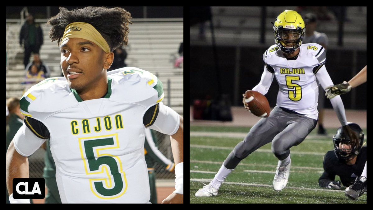Football Recruit. (@footballrecruit) on Twitter photo Best uncommitted 2019 QB in the country. @CajonFootball 6'3 185 Jayden Daniels. Senior Highlights. <a href="/JayD__5/">Jayden Daniels</a>
Video: youtu.be/9hqZDmXHmi4 Best uncommitted 2019 QB in the country. @CajonFootball 6'3 185 Jayden Daniels. Senior Highlights. <a href="/JayD__5/">Jayden Daniels</a>
Video: youtu.be/9hqZDmXHmi4