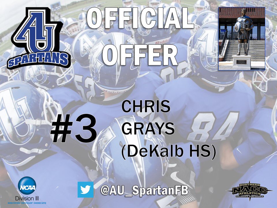 Blessed to receive an offer from Aurora University! <a href="/AU_SpartanFB/">Aurora University Football</a> <a href="/DonBeebeNFL/">Don Beebe</a>