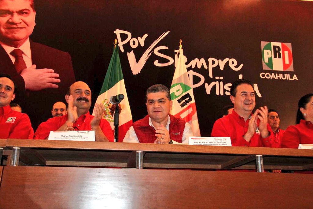 Nada ni nadie podrá vencer a los priistas de #Coahuila que encabezados por #MiguelRiquelme, nunca se rinden.

Y reconocemos que el compañero <a href="/mrikelme/">Miguel Riquelme</a> le cumple a los #coahuilenses en cada uno de los 4 ejes del Plan Estatal de Desarrollo

#1erInformeDeGobierno #PorSiemprePriista