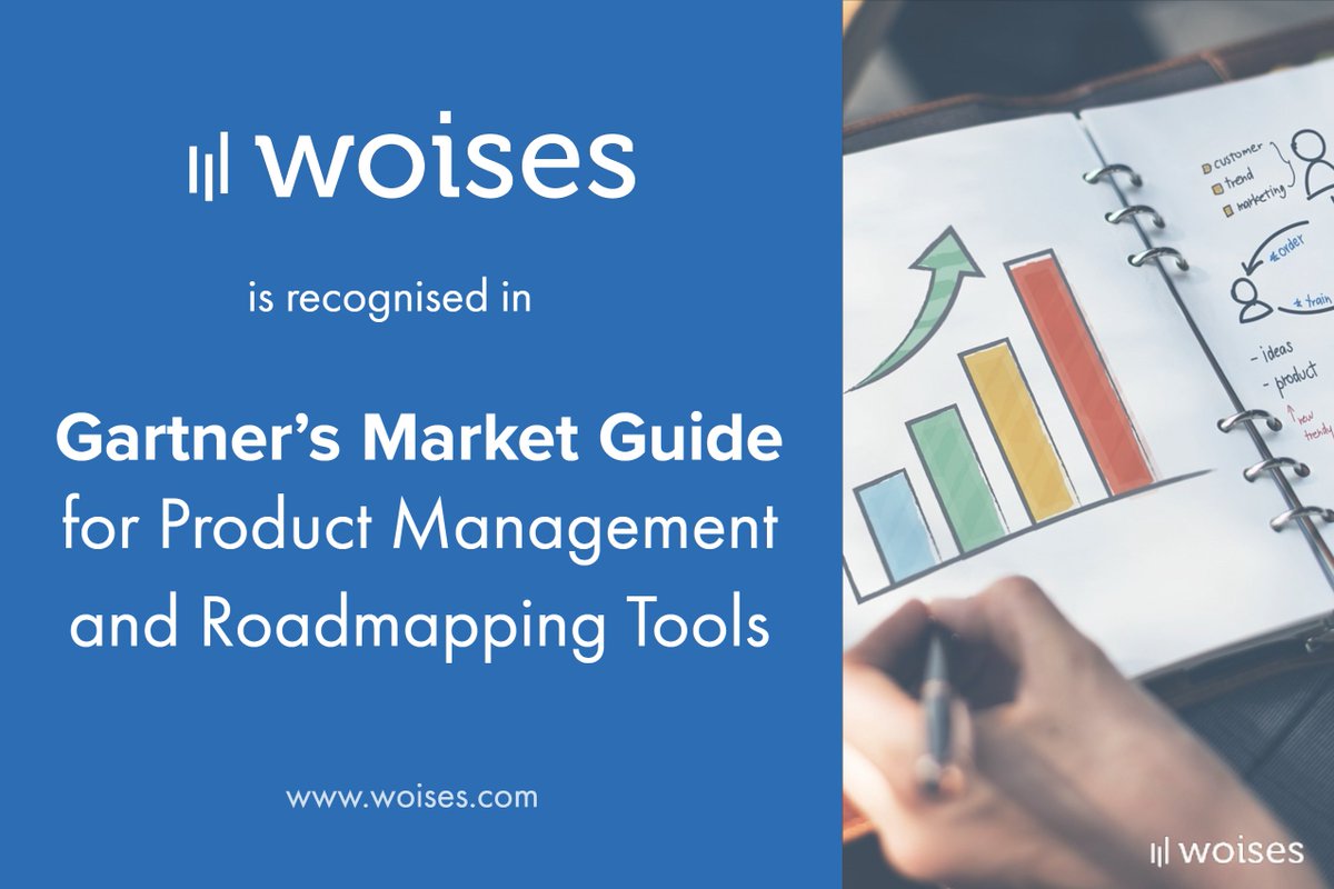 allwoises's tweet photo. We are very happy to announce that Woises is recognised in Gartner's Market Guide for Product Management and Roadmapping Tools. (https://t.co/0FnDz9VNvj)
Try Woises (https://t.co/Cdn594I2xv) now to simplify the #ProductManagement Workflows.

#woises  #gartner #roadmap https://t.co/jNhE6EZtbT