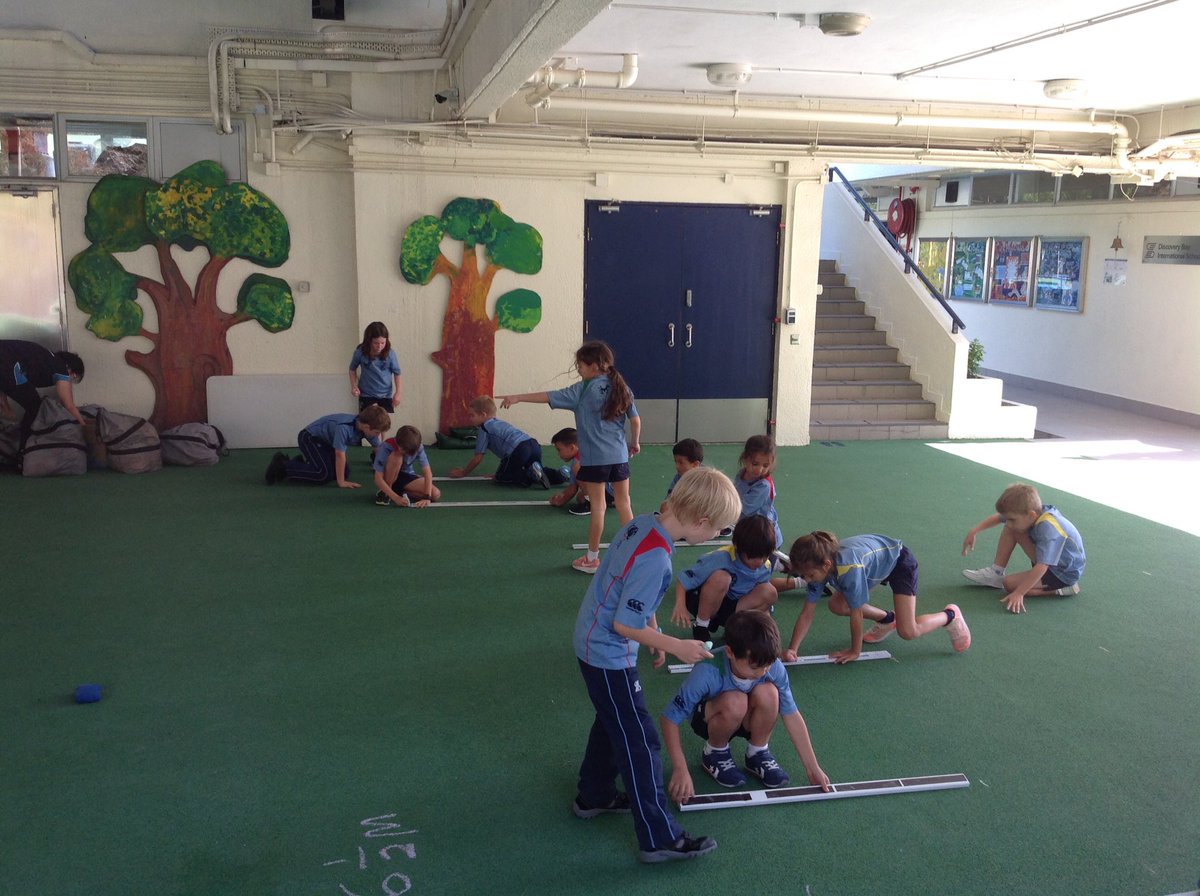 Y2RH are throwing bean bags and measuring in metres and centimetres!