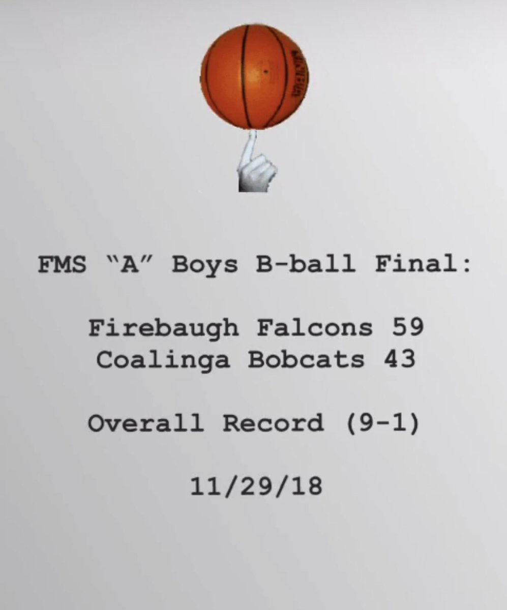 FMS Boys Basketball Final