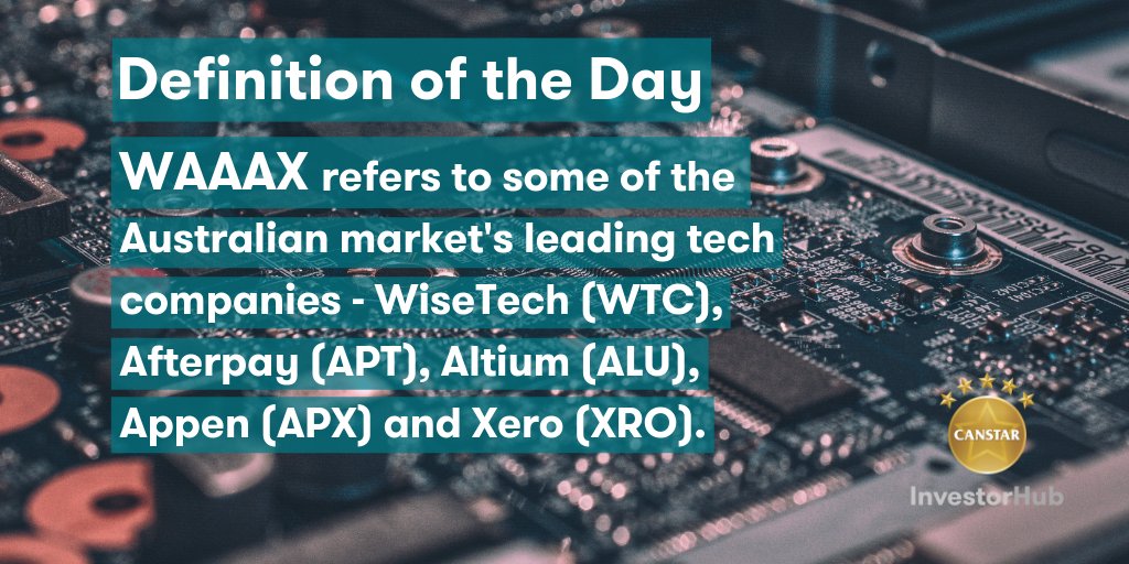You've heard of FAANG, but have you heard of WAAAX? #Investing #FAANG #WAAAX $WTC $APT $ALU $APX $XRO