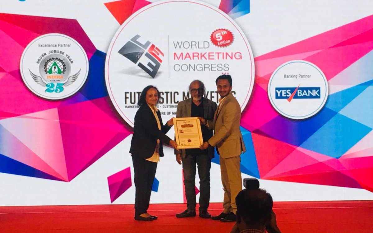 Congrads to <a href="/kamilanc/">KL</a> on his award at the World Marketing Congress Awards held in Mumbai 
Always good to see #lka talent recognized around the world. 
#WMC2018
