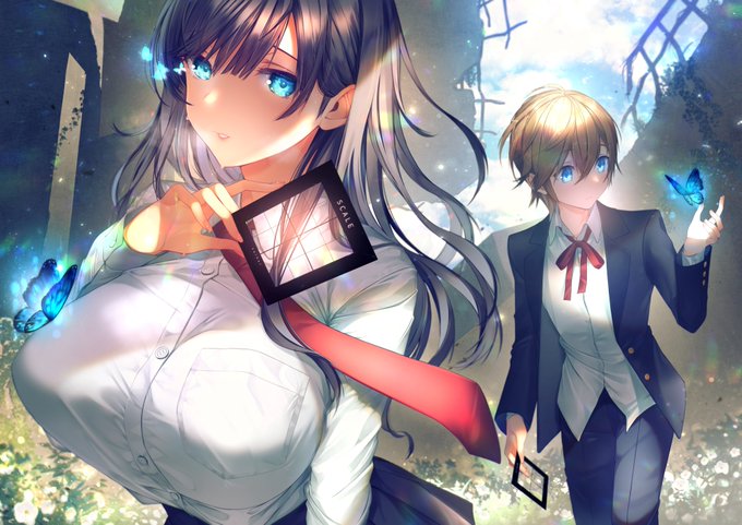 今回も書店特典クリアファイル用差分作りました。
冬コミ新刊表紙で空が透ける仕様…のはずです!あと導入部分🦋
これから本文頑張ります。 