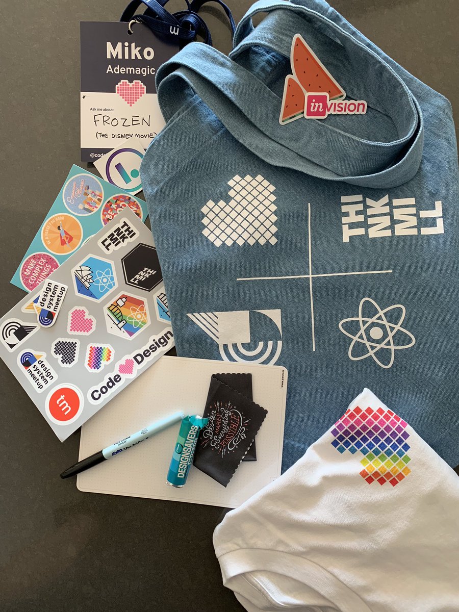 miko_a's tweet image. Still can’t get over the swag quality at #CHD18. I actually have stuff that’s not stickers which I find really useful and want to keep. Doesn’t come close to the quality of the conference though. Kudos @CodeHeartDesign