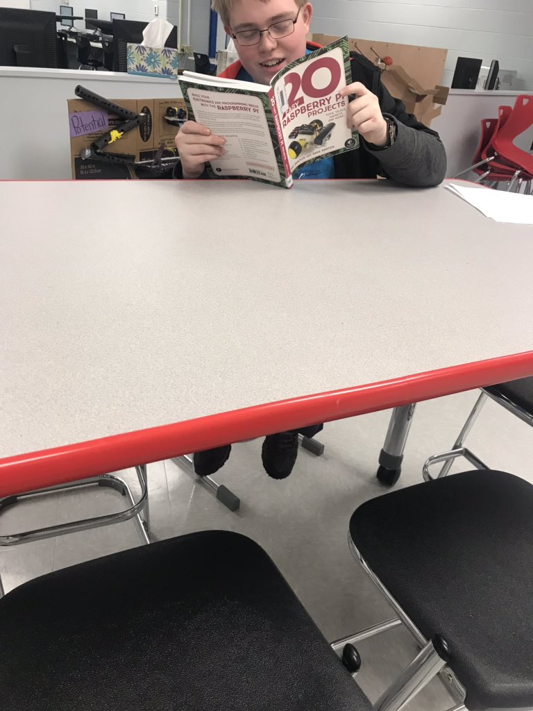 Enjoying a little light reading and research today during #codeclub <a href="/raspberrypi/">Hannah Keating</a> <a href="/BMSBraves1/">BONDURANT MIDDLE</a> #OneTeamFCS #FCSNoLimits