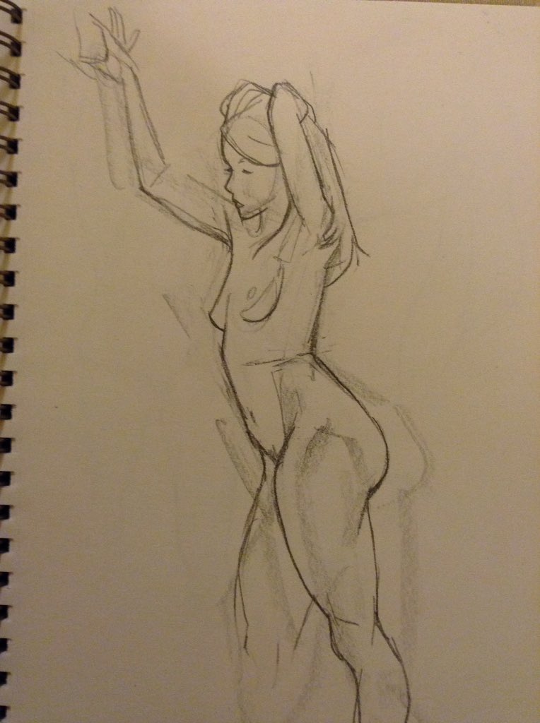 MikeHawthorne's tweet photo. 2 to 5 minute figure gestures from earlier today, part III #drawing #figuredrawing #figuregesture #lifedrawing #iheartdrawing #sketchbook https://t.co/rQxs7PQNtA