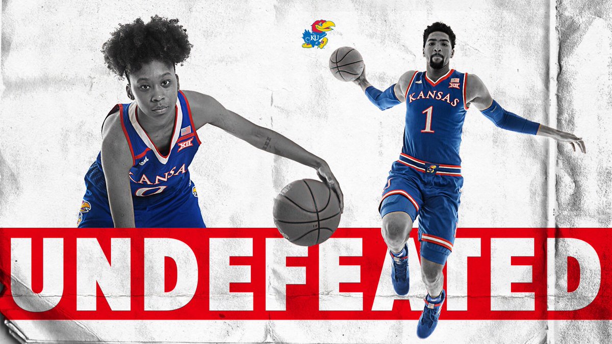 🚨UPDATE🚨

Kansas is the ONLY school in the nation that is undefeated in both men’s and women’s basketball. 

#RockChalk