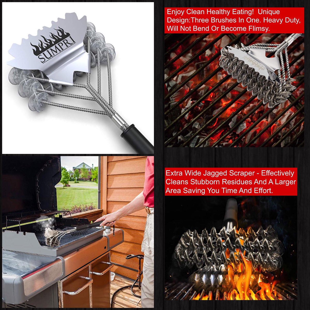 SUMPRI Grill Brush #grill #brush #bristle #free #grillbrush #grillbrushbristlefree #BBQBrush #BBQ
I can’t believe how well this cleans the grill!
amazon.com/s/ref=nb_sb_no…