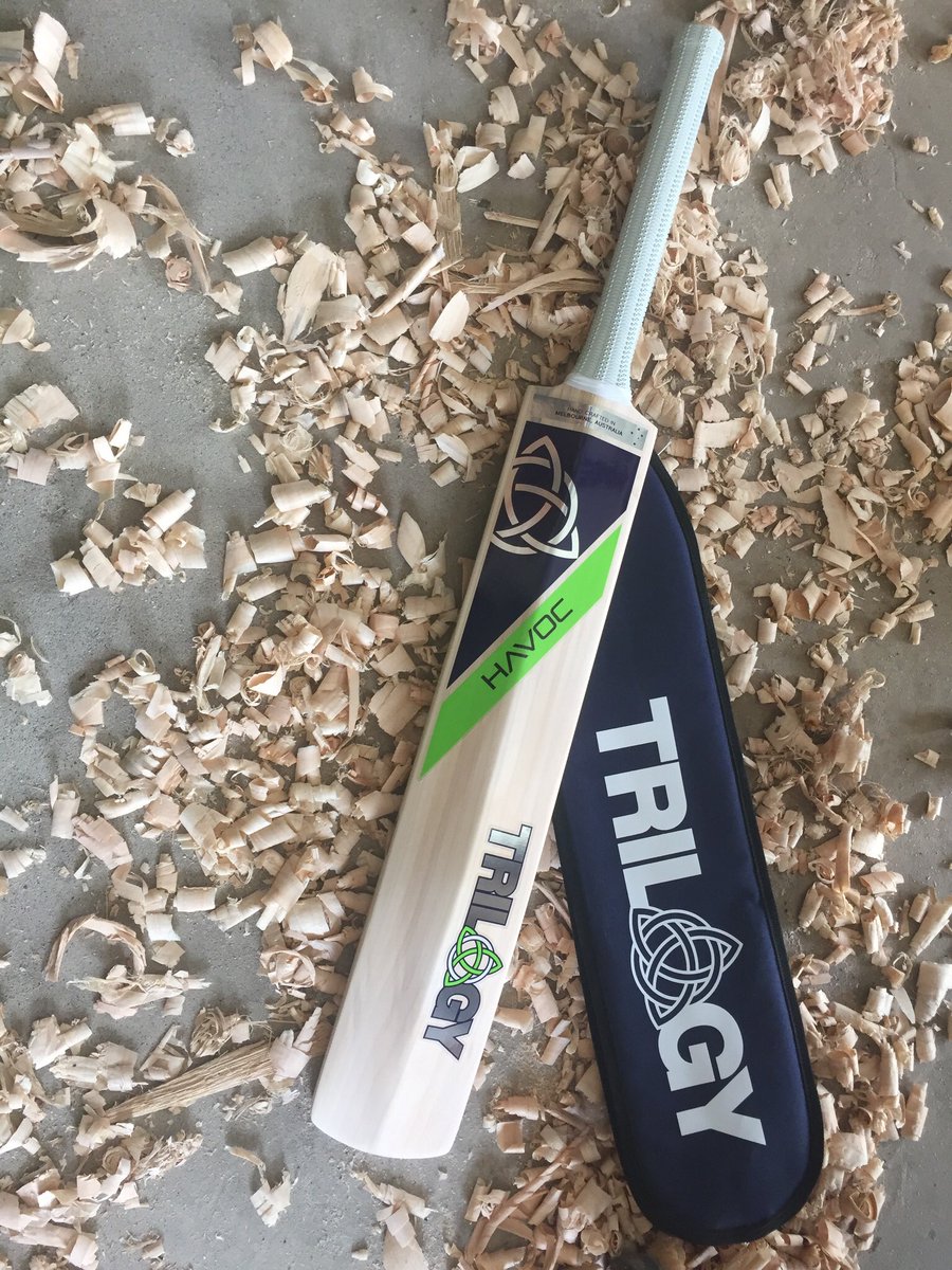 Trilogy handcrafted cricket bats   This time it’s Havoc 2.9 with a huge middle. @trilogycricket