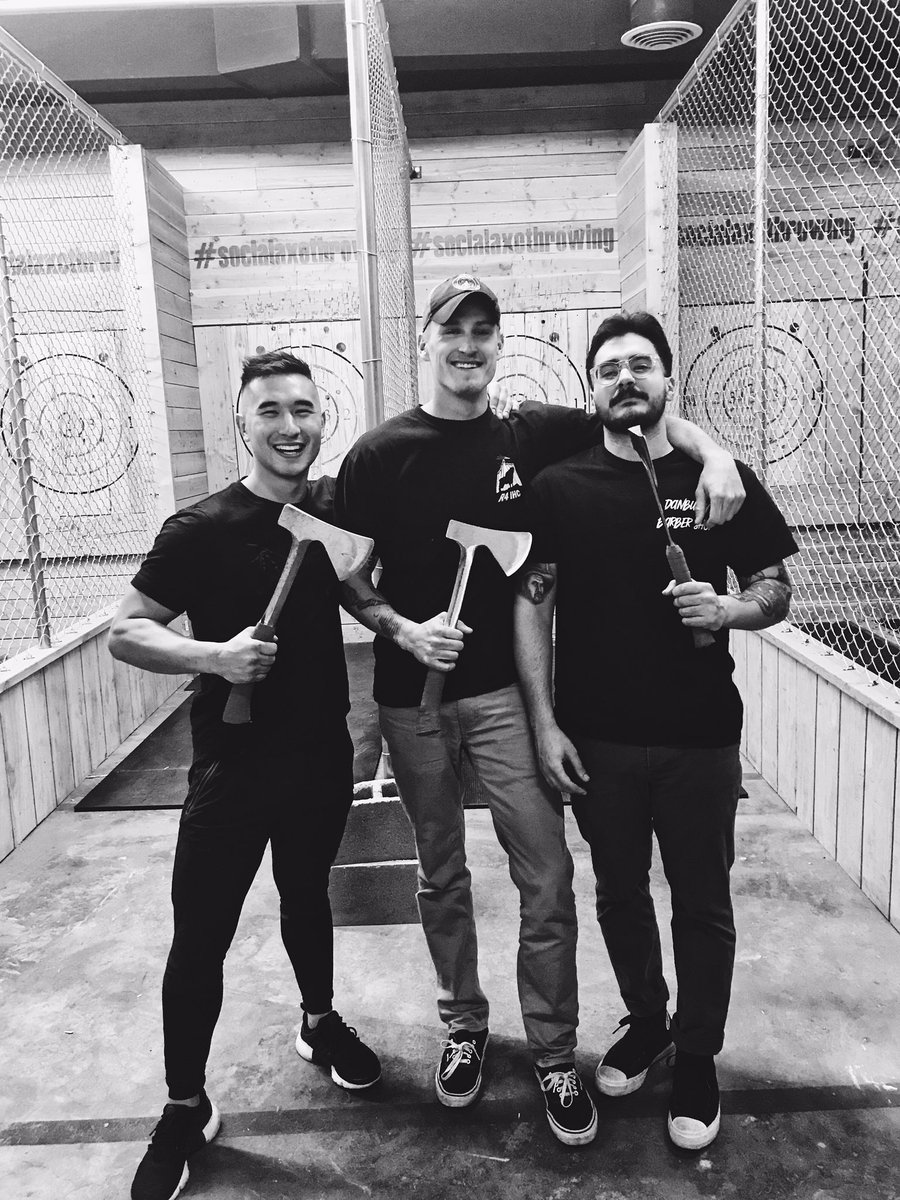 justingroach's tweet image. Caught up with the old roommates this evening.