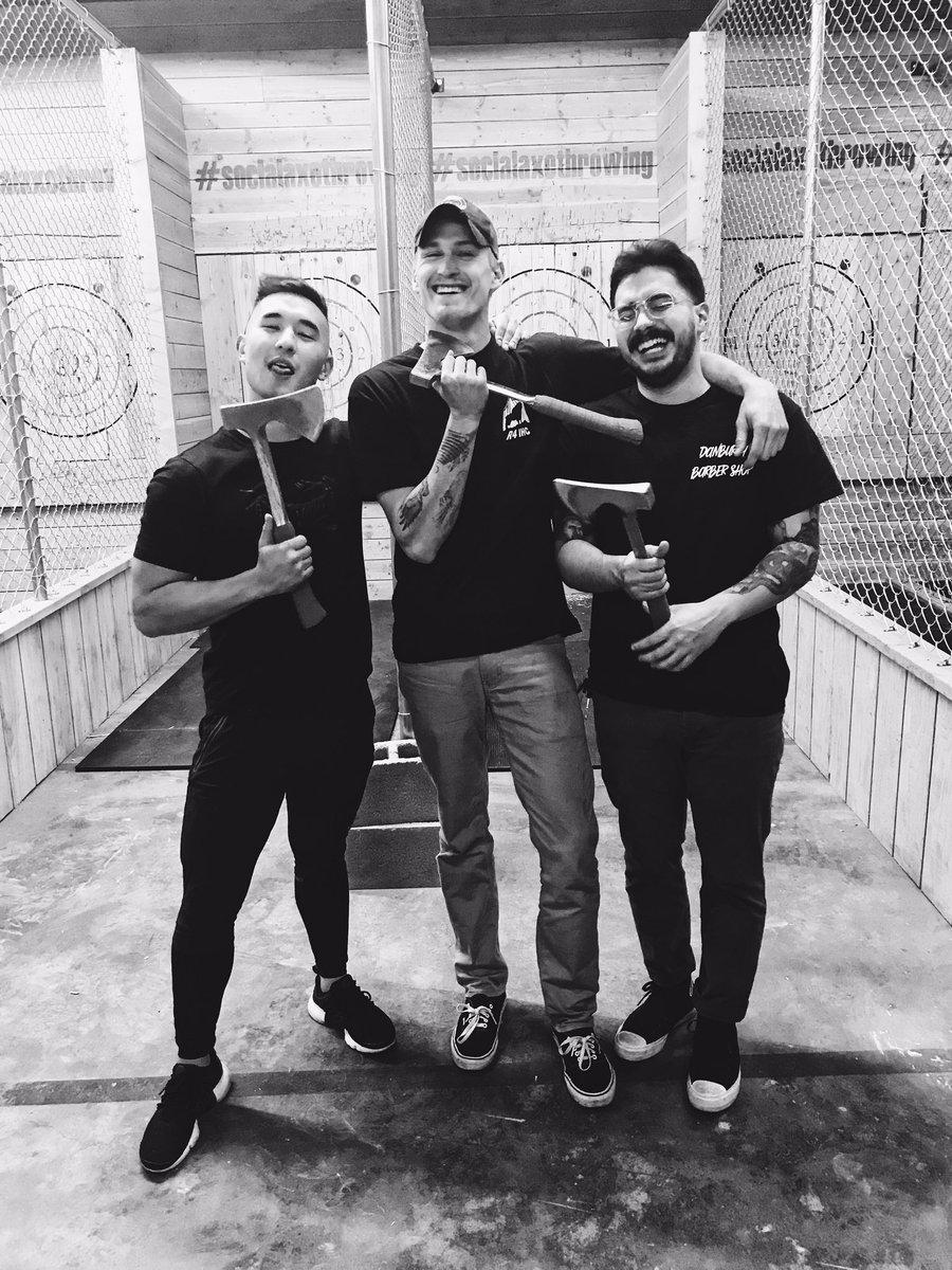 justingroach's tweet image. Caught up with the old roommates this evening.