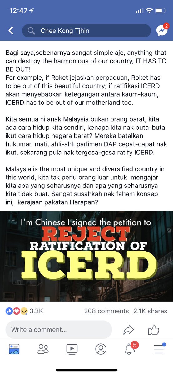 zulabmm's tweet image. Akhirnya ada chinese yang faham isu ICERD lebih dari melayu libtards.