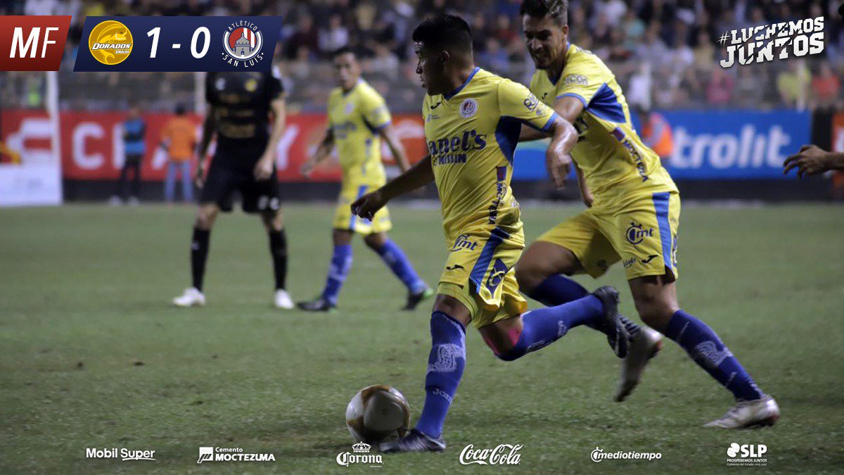 AtletideSanLuis's tweet photo. 2T |⏱90+4' | FINAL #DORvsADSL| 1-0

Se acaba el partido en Culiacán,  la serie aun está abierta y el domingo el #Lastras 🏟 se hará pesar.

#FinalAscenso 🏆
#LuchemosJuntos🤜🤛 https://t.co/fbdd1JYu9H