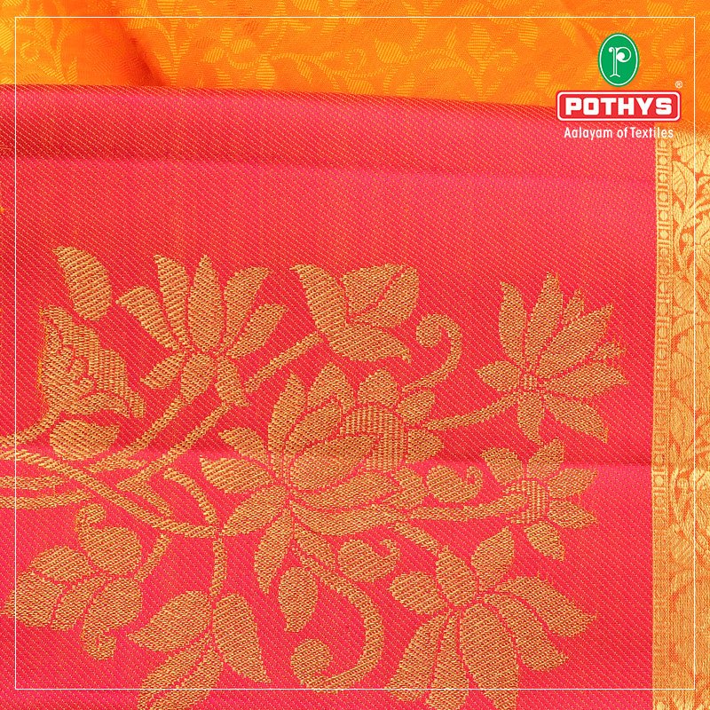 pothysonline's tweet photo. Here is the pleasing mixture of yellow and pink #ParamparaPattu for an ethnic evening! Purchase at: https://t.co/YGekB1j9JG
#Pothys #WeddingCollections #BridalSaree #BeTraditional https://t.co/2BEBv1ATwE