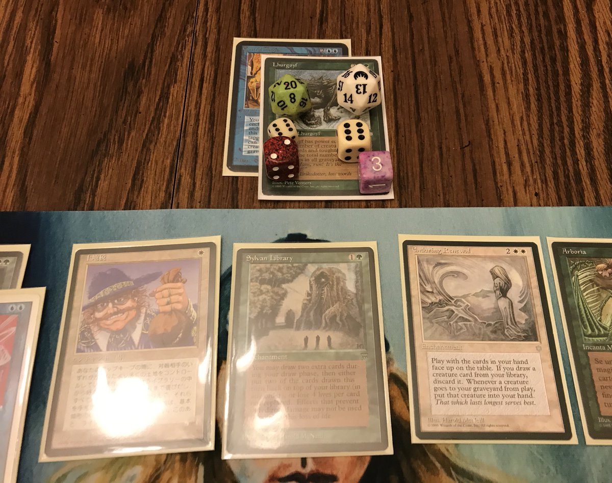 PitcastPod's tweet photo. Scenes from tonight’s OS95-EDH superbrawl: Lords Etters, Semmens, Moss & Meatball locked horns in the Dungeon of Doom for 3.5 hours.
#oldschoolmtg #os95 #edh #lordsofthepit #chicagooldschool #btfooc https://t.co/PdL4BPc9KQ