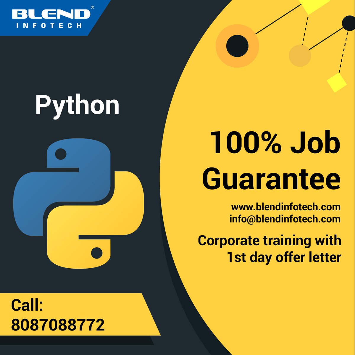 BlendInfotech's tweet image. @BlendInfotech 48 Hr Live Online Course By Experts.
Top Industry Professionals and Academicians. Read more:bit.ly/2r8k8Uw
#machinelearningtutorial #introductiontomachinelearningwithpython #pythonmachinelearningbook #pythonmachinelearningprojects