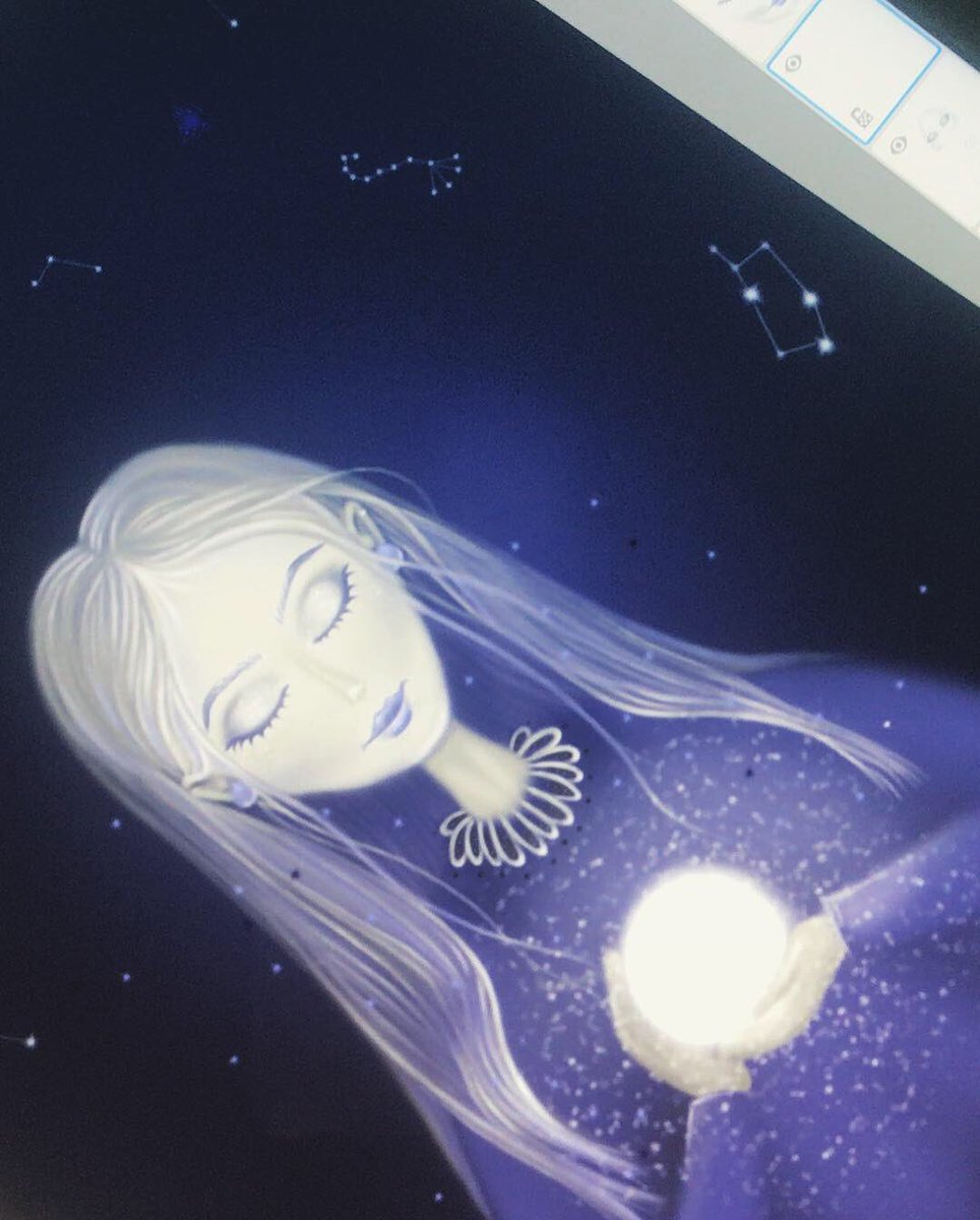 Michelle Von Muenchow Moonlight Childrenbookart Kidillustration Kidillustrations Illustrator Painting Childrenillustration Art Painting Magic Imagine Inspiration Applepencil Drawing Drawings Childrenbooks Girl Moon