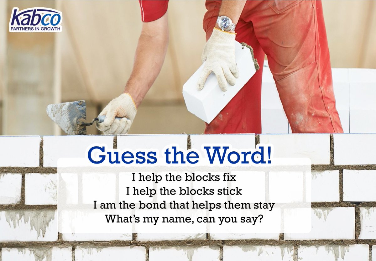 Hint: One of the #StarProducts by #KabcoVentures. Browse our page, and you will find the #answer! ;) Comment below!
.
.
.
#AACBlocks #Constructions #BuildingMaterial  #HollowBlocks #ConcreteBlocks #Constructionsolution #BlockFix #AAC
