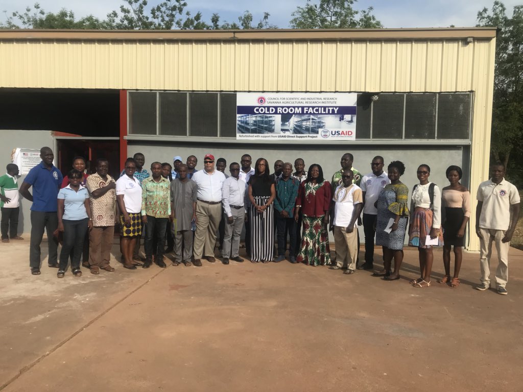 CSIR-SARI (@csir_sari) on Twitter photo CSIR-SARI commissions refurbished Cold Room facility with support from <a href="/USAID/">USAID</a> <a href="/USEmbassyGhana/">U.S. Embassy Ghana</a> <a href="/FeedtheFuture/">Feed the Future</a> This new facility is to enhance research activities and the first step in building a seed log system CSIR-SARI commissions refurbished Cold Room facility with support from <a href="/USAID/">USAID</a> <a href="/USEmbassyGhana/">U.S. Embassy Ghana</a> <a href="/FeedtheFuture/">Feed the Future</a> This new facility is to enhance research activities and the first step in building a seed log system