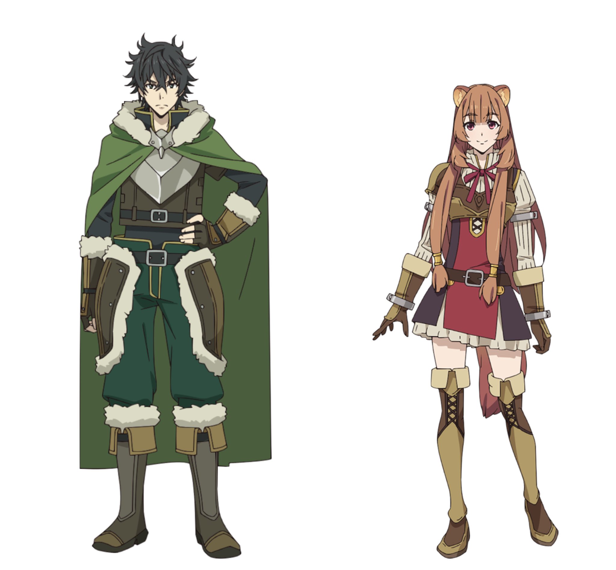 The Rising of the Shield Hero on Twitter: "Main Character Designs for ...